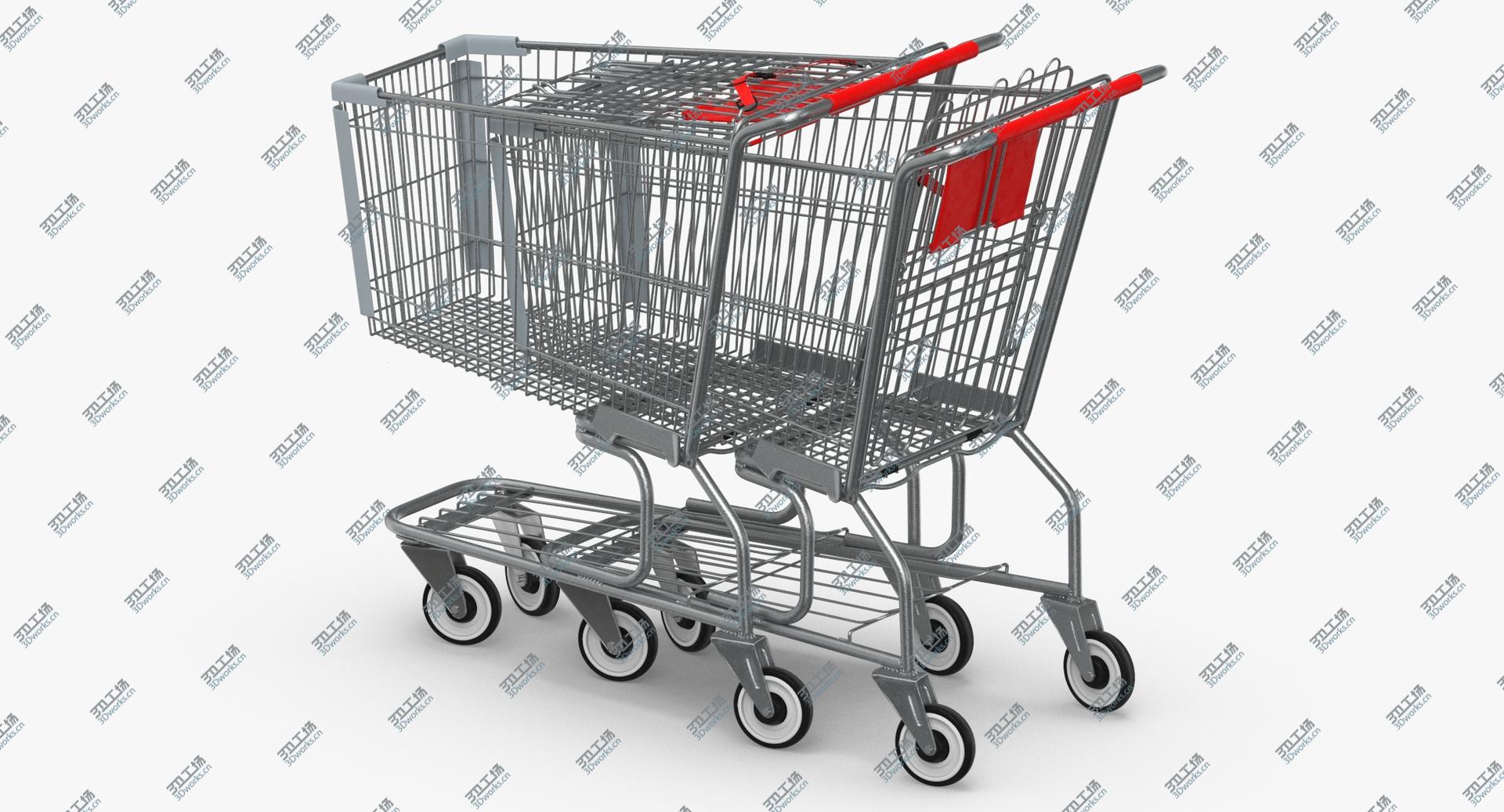 images/goods_img/2021040162/3D Metal Shopping Carts 01 Red Row of 02/5.jpg